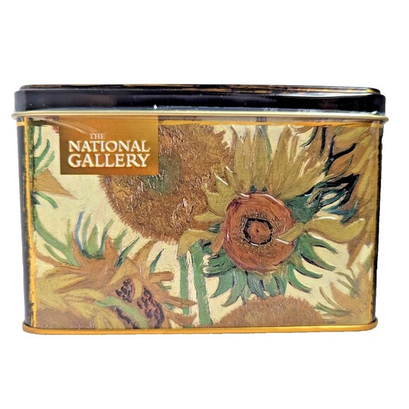 National Gallery Classic Tea Bags and Tin Vincent Van Gogh Sunflowers Sealed NEW - Picture 2 of 6